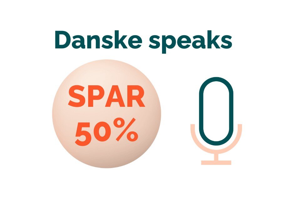 Halv pris på danske speaks i juni 2024