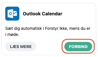 Integrer din Outlook Calendar med Relatel